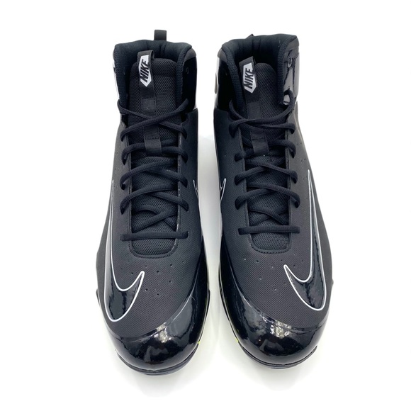 Nike Alpha Huarache Keystone Mid Black HyperYellow Men’s Baseball Cleats Size 16 main image 6